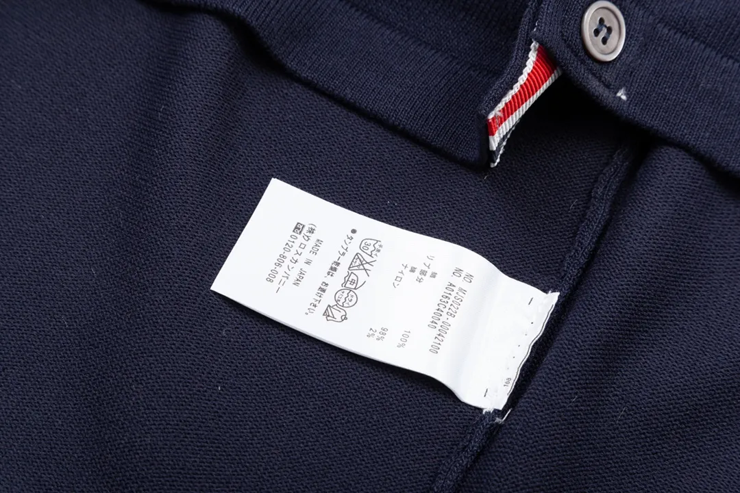 Thom Browne ➡️ POLO ， Retro Same Style Versatile : Size：M-3XL